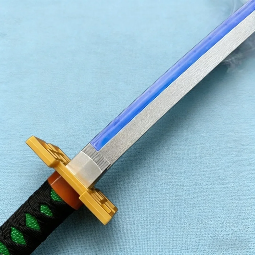 40inch Demon Slayer Tanjirou Katana Sword LED Mist Wood Vapor Original Sabre Schwert Vapour Cosplay Accessories Prop Toy Gift 40inch Demon Slayer Tanjirou Katana Sword LED Mist Wood Vapor Original Sabre Schwert Vapour Cosplay Accessories Prop Toy Gift
